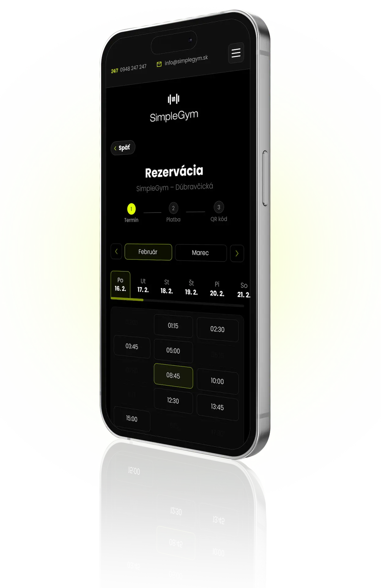 SimpleGym Aplikácia na mobile